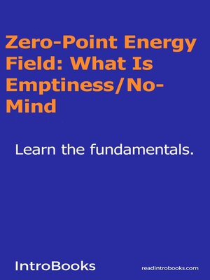 cover image of Zero-Point Energy Field